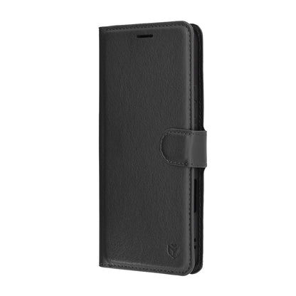 Deksel for Honor 400 Lite, Techsuit, Leather Folio, Svart