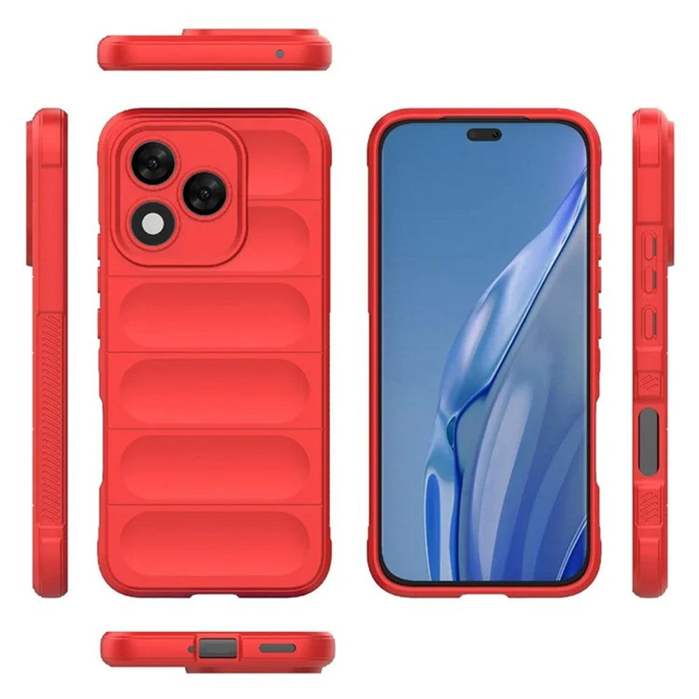 Deksel til Honor 400 Lite, Techsuit, Magic Shield, Rød