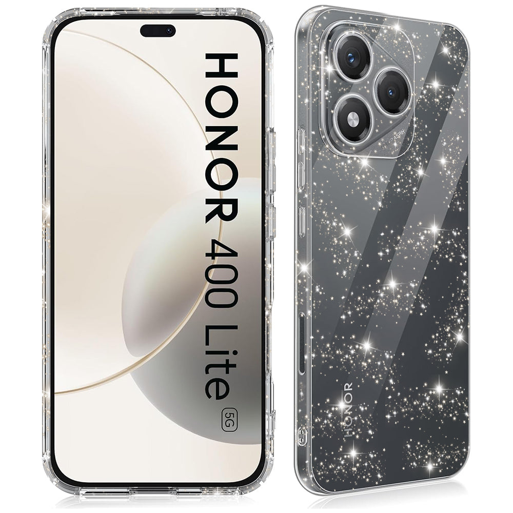 Deksel til Honor 400 Lite, Techsuit, SparkleSkin, Transparent