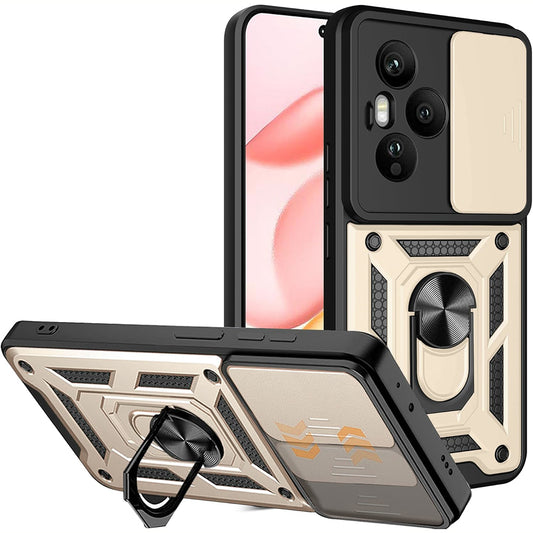 Deksel til Honor 400 Pro, Techsuit, CamShield, Gullfarget