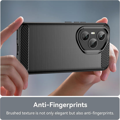 Deksel til Honor 400 Pro, Techsuit, Karbon, Svart