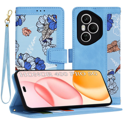 Deksel til Honor 400 Pro, Techsuit, FlipCraft, Blå