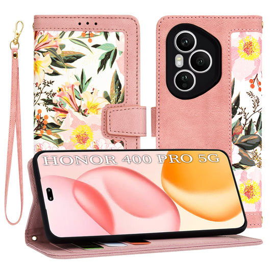 Deksel til Honor 400 Pro, Techsuit, FlipCraft, Rosa