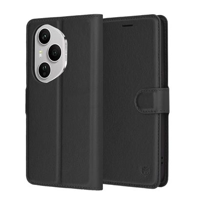 Deksel for Honor 400 Pro, Techsuit, Leather Folio, Svart