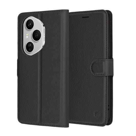 Deksel for Honor 400 Pro, Techsuit, Leather Folio, Svart