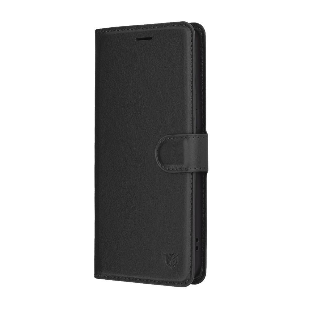 Deksel for Honor 400 Pro, Techsuit, Leather Folio, Svart