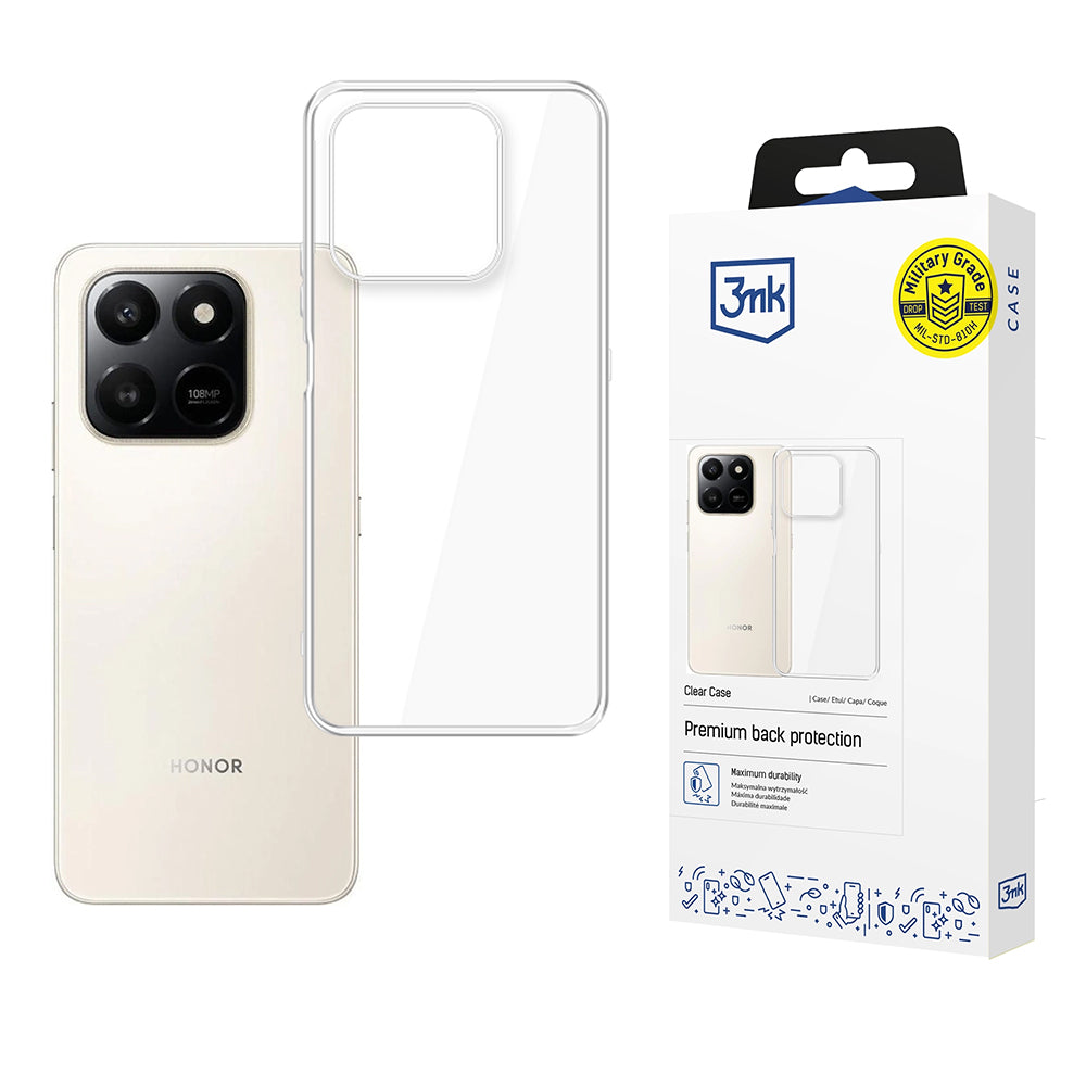Deksel for Honor 400 Smart 4G / 400 Smart 5G, 3MK, Klar, Transparent
