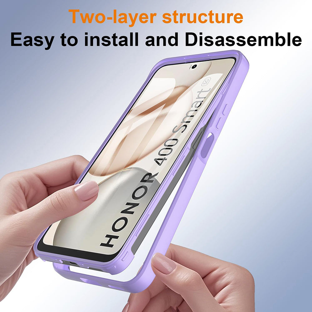 Deksel for Honor 400 Smart 4G / X7d 4G / 400 Smart 5G, Techsuit, ColorVerse 360, Lilla