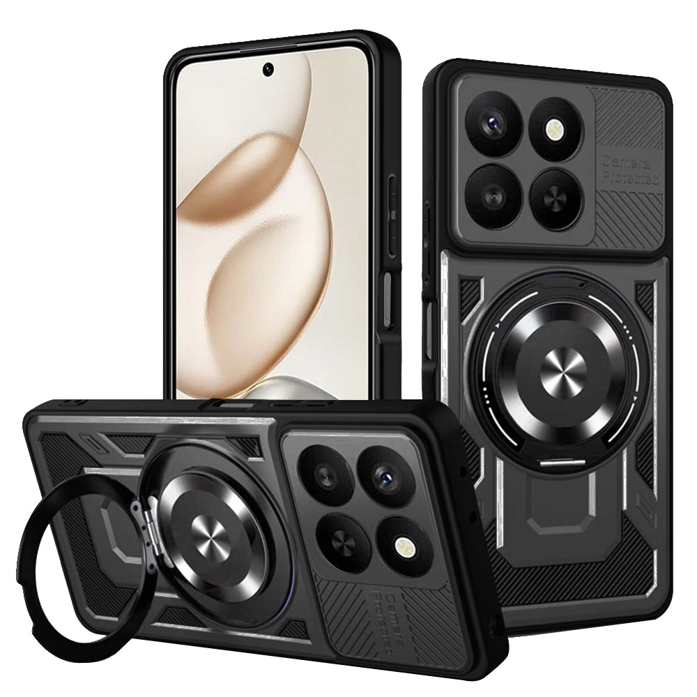 Deksel for Honor 400 Smart 4G / X7d 4G / 400 Smart 5G, Techsuit, RuggedCam, Svart