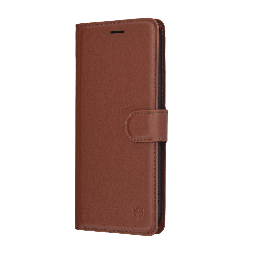 Deksel til Honor 400, Techsuit, Leather Folio, Brun