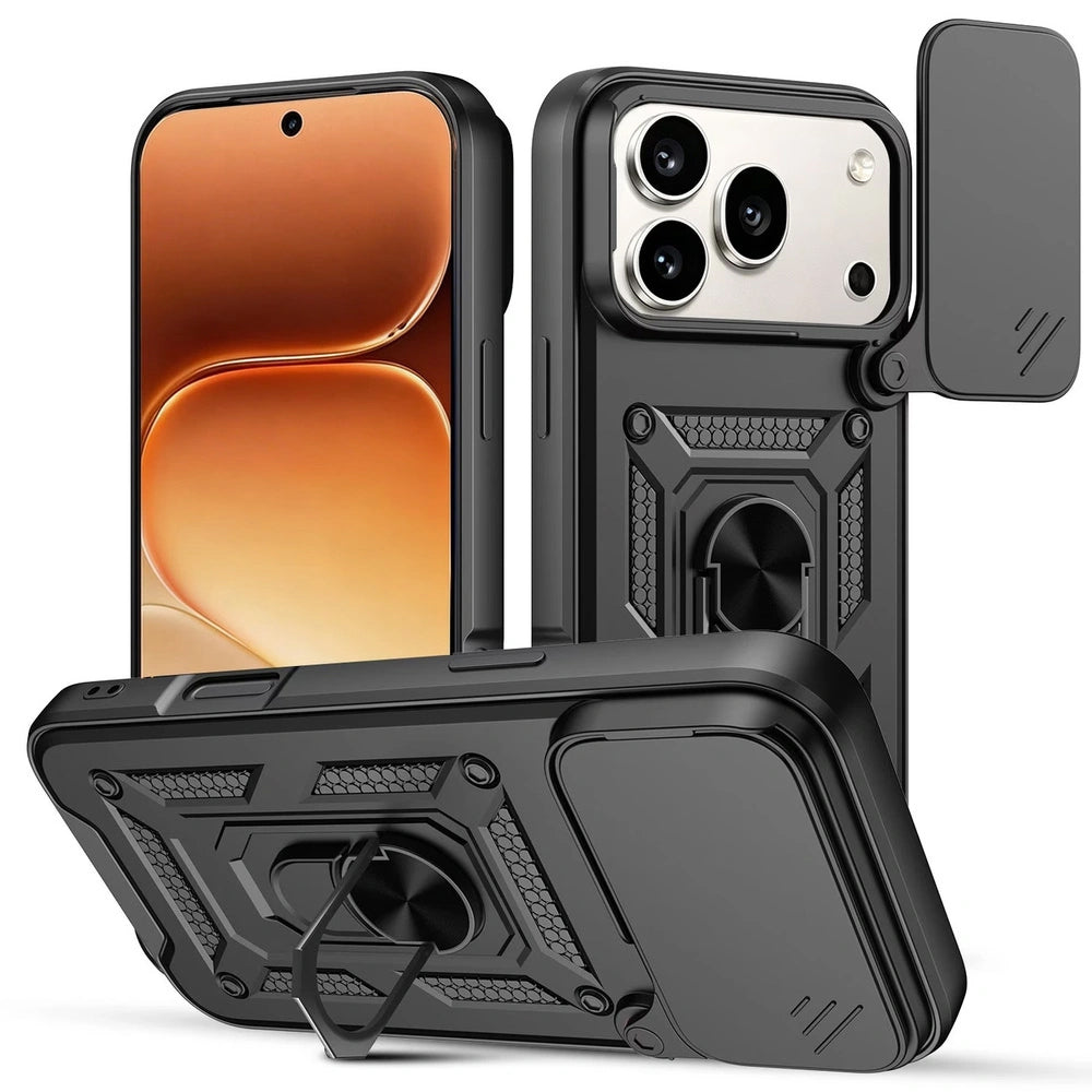 Deksel for Honor 600 Pro, OEM, CamShield, Svart