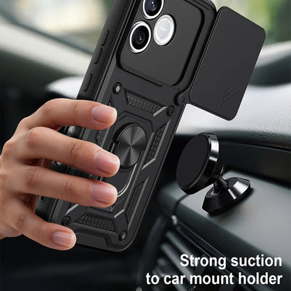 Deksel for Honor 600 Lite, OEM, CamShield, Svart