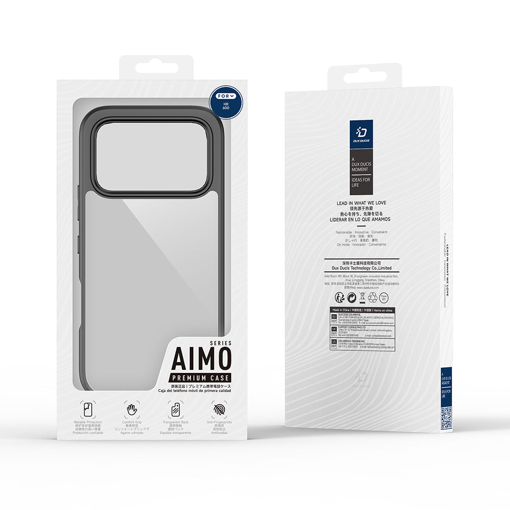 Deksel til Honor 600, DUX DUCIS, Aimo, Svart