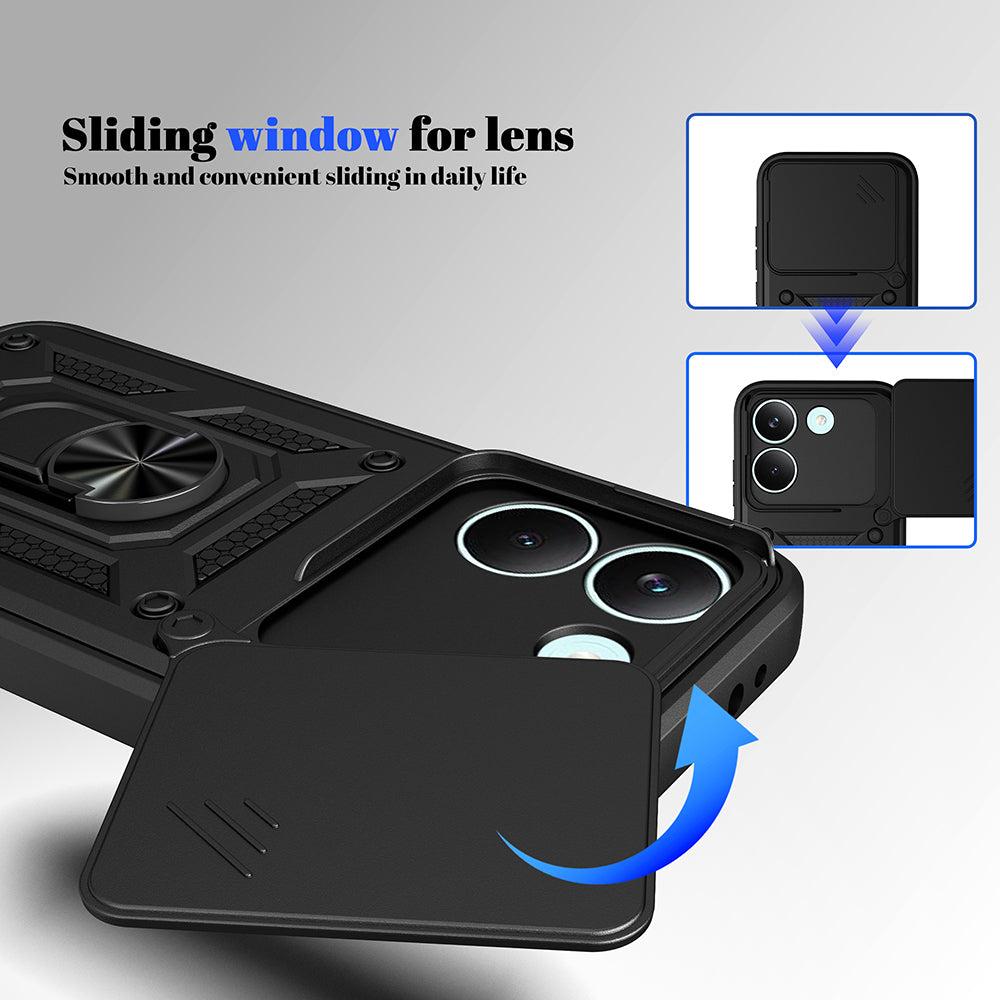 Deksel for Honor 600 Lite, Techsuit, CamShield, Blå