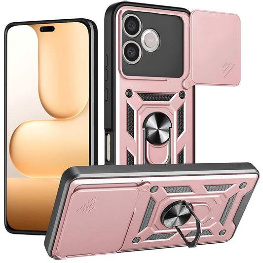 Deksel for Honor 600 Lite, Techsuit, CamShield, Roségull