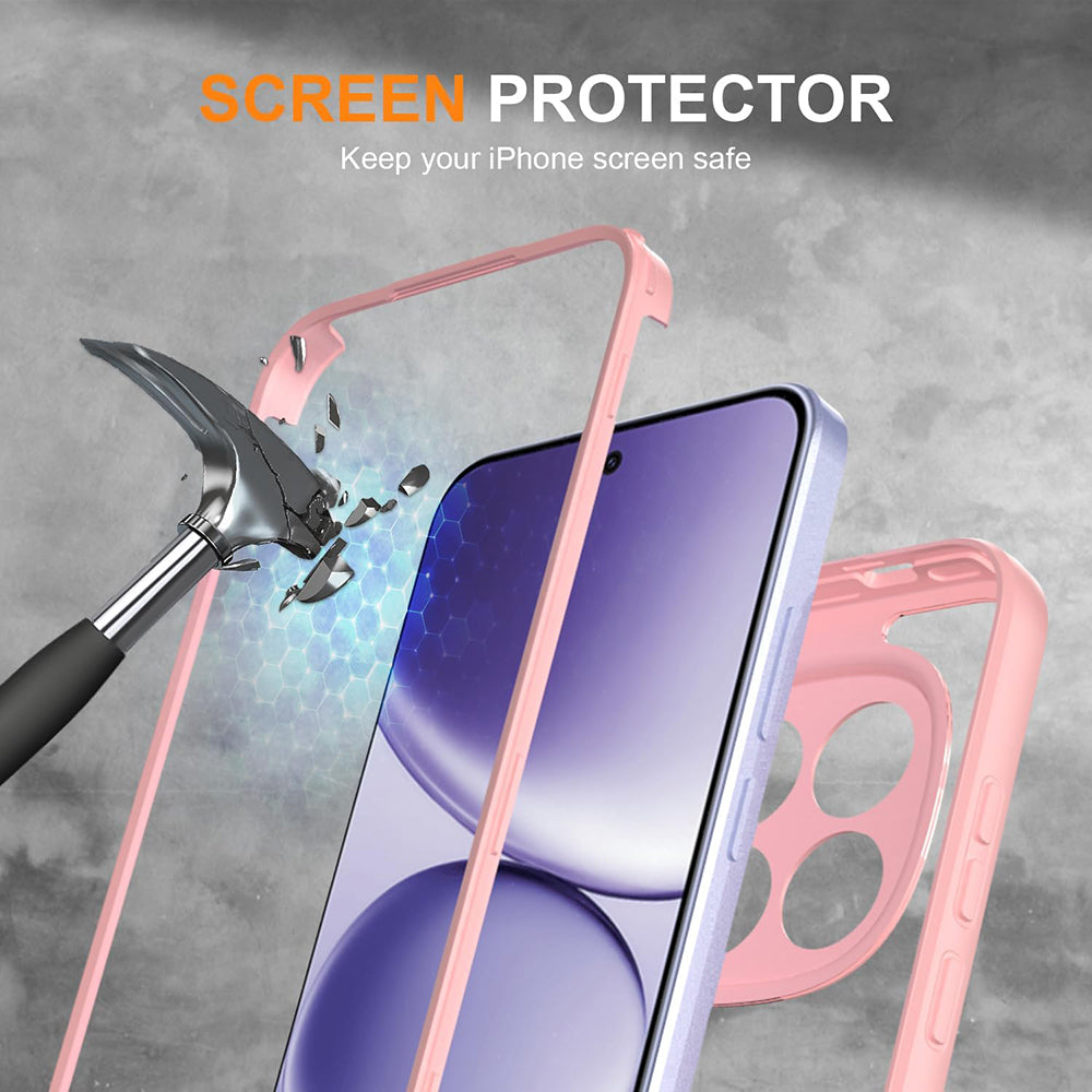 Deksel for Honor 600 Lite, Techsuit, ColorVerse 360, Rosa