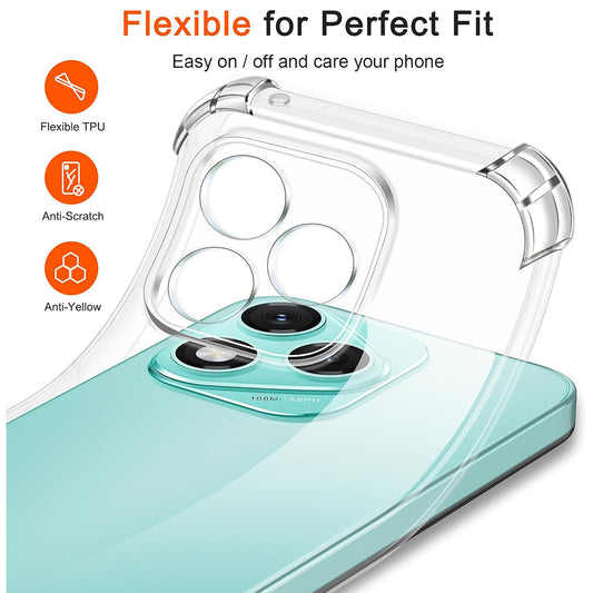 Deksel for Honor 600 Lite, Techsuit, Shockproof Clear, Gjennomsiktig