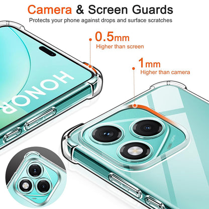 Deksel for Honor 600 Lite, Techsuit, Shockproof Clear, Gjennomsiktig