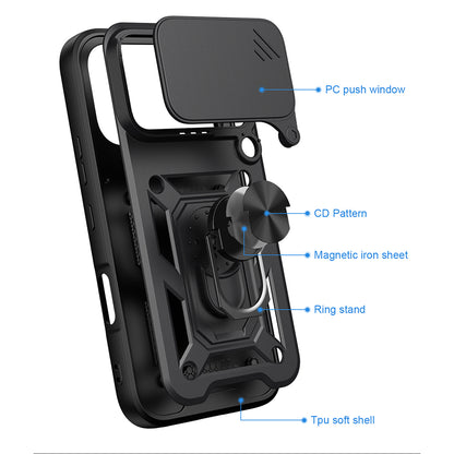 Deksel til Honor 600 Pro / 600, Techsuit, CamShield, Blå