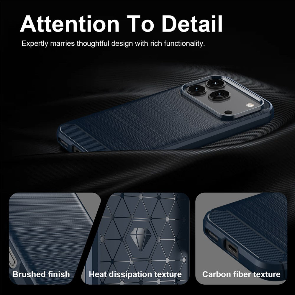 Deksel for Honor 600 Pro / 600, Techsuit, Karbon, Blå