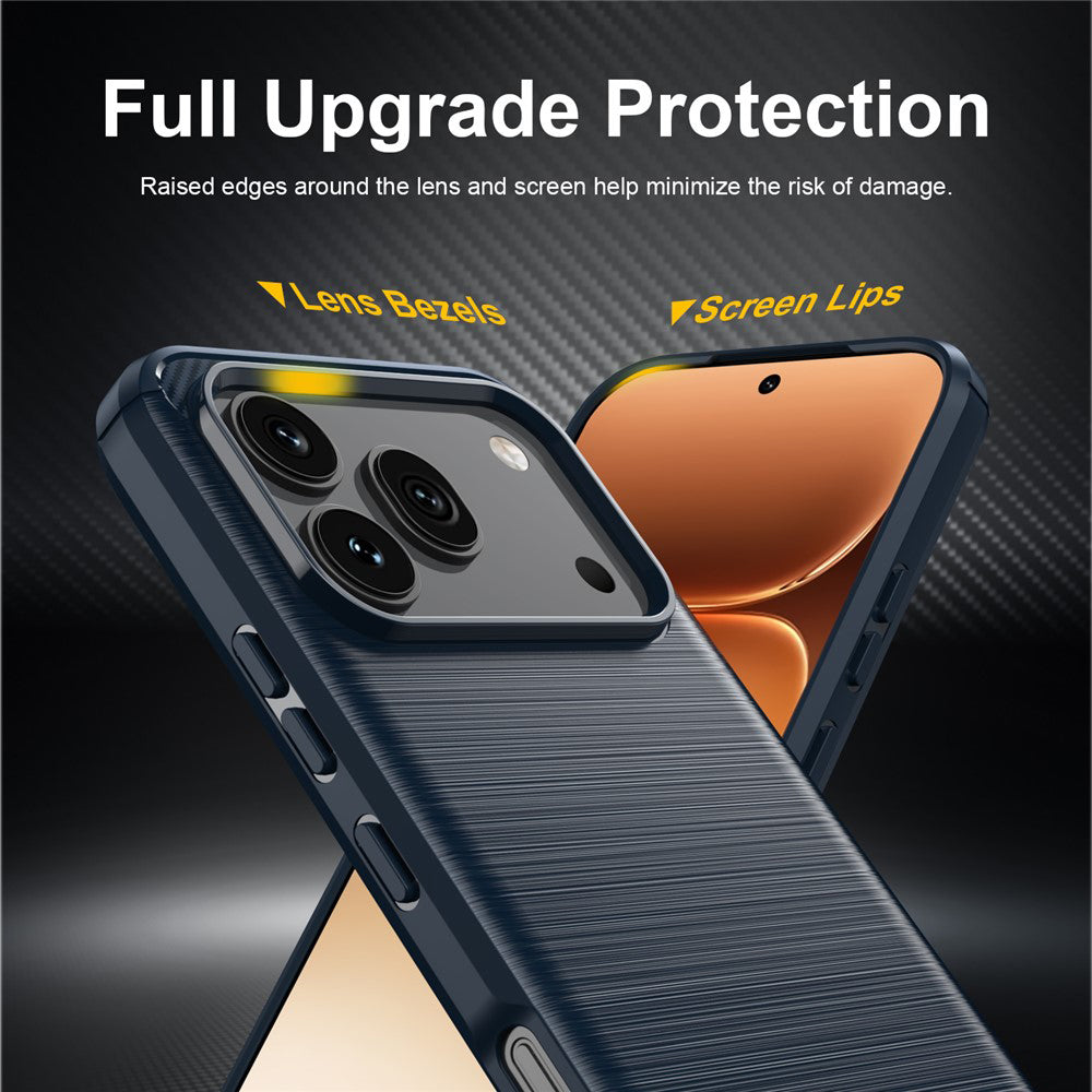 Deksel for Honor 600 Pro / 600, Techsuit, Karbon, Blå