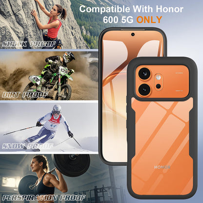 Deksel for Honor 600 Pro / 600, Techsuit, ColorVerse 360, Svart