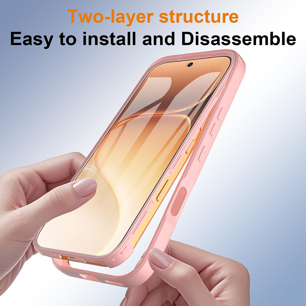 Deksel for Honor 600 Pro / 600, Techsuit, ColorVerse 360, Rosa