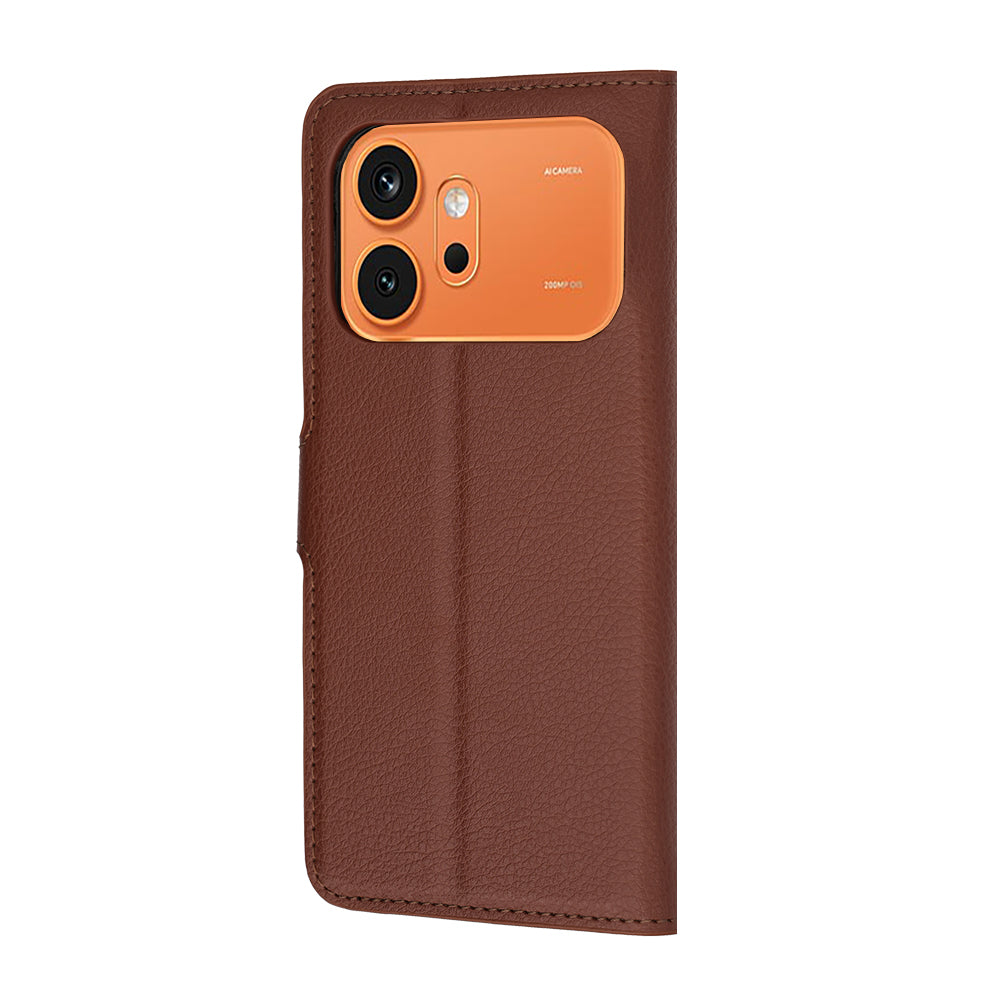 Deksel for Honor 600 Pro / 600, Techsuit, Leather Folio, Brun