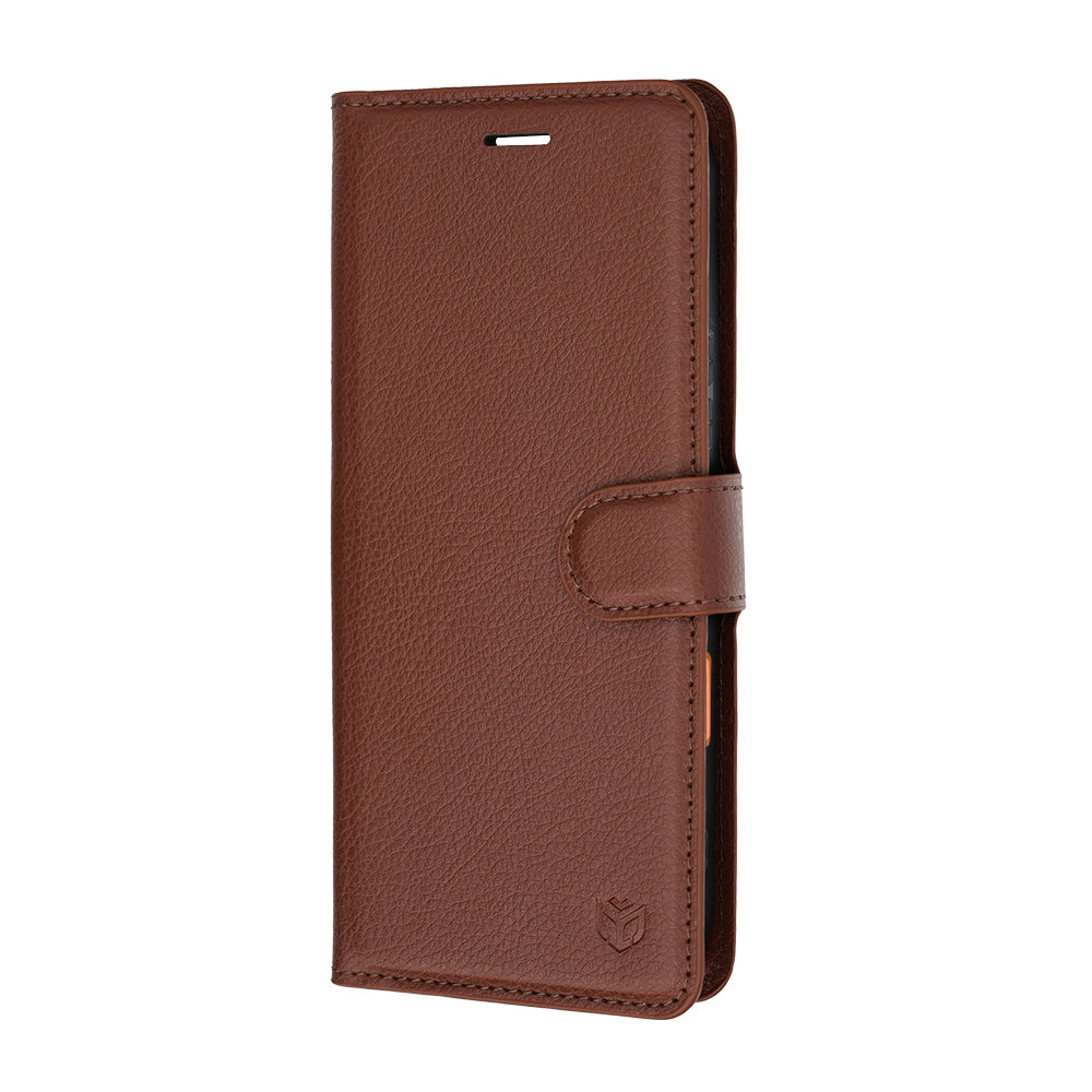 Deksel for Honor 600 Pro / 600, Techsuit, Leather Folio, Brun