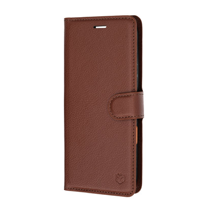 Deksel for Honor 600 Pro / 600, Techsuit, Leather Folio, Brun