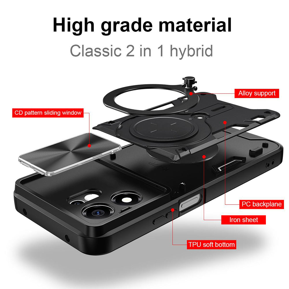 Deksel til Honor 600 Smart, Techsuit, CamGuard Pro, Lilla