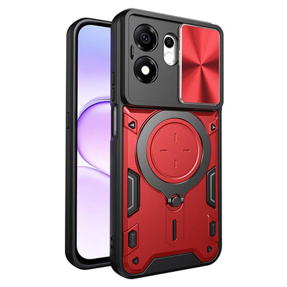Deksel til Honor 600 Smart, Techsuit, CamGuard Pro, Rød