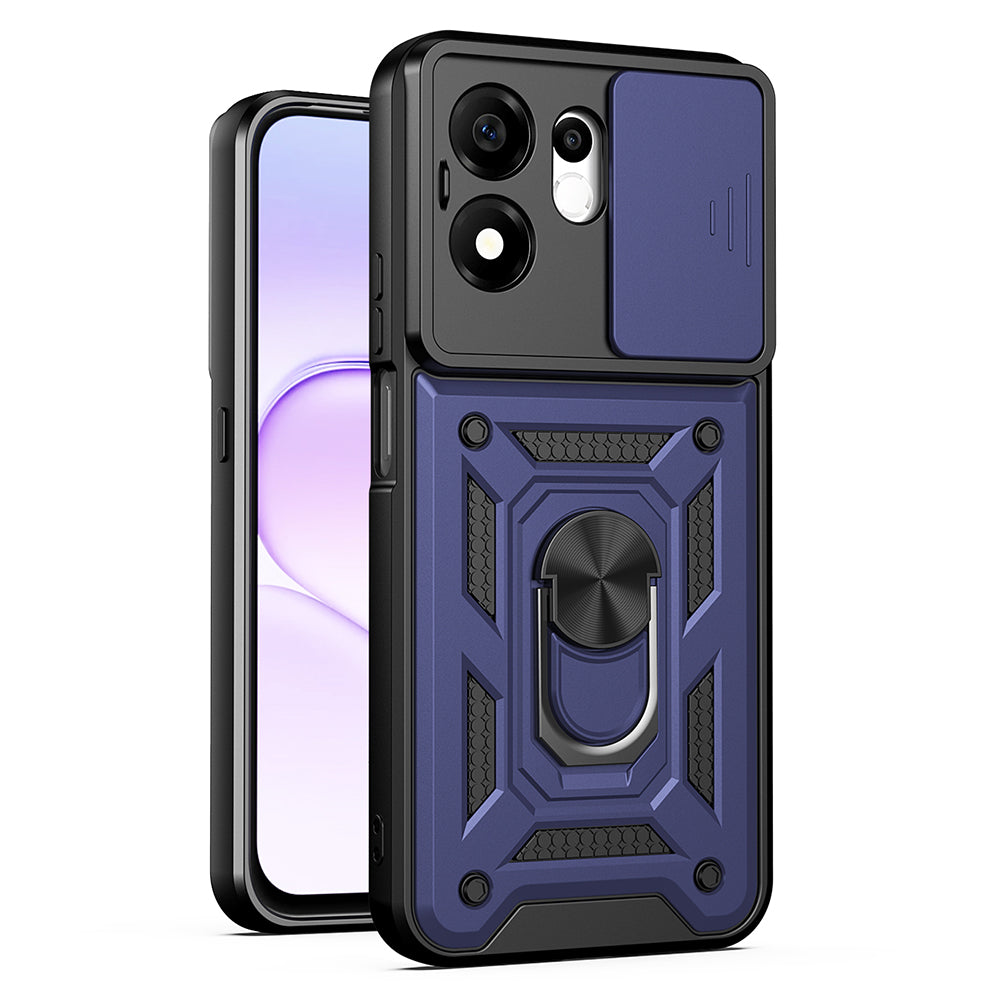 Deksel til Honor 600 Smart, Techsuit, CamShield, Blå