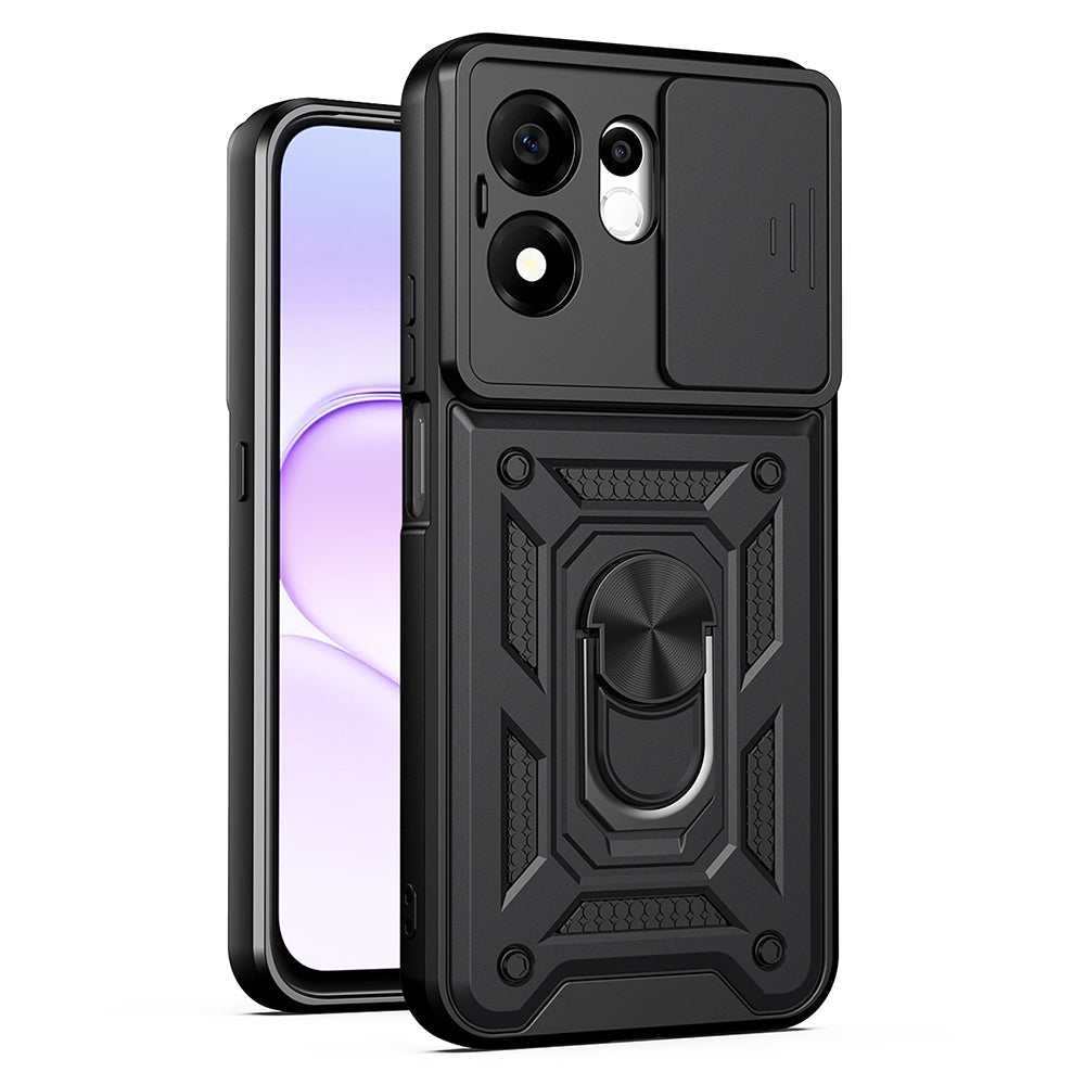 Deksel for Honor 600 Smart, Techsuit, CamShield, Svart