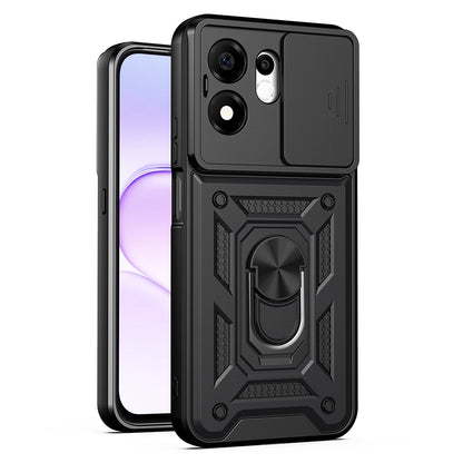 Deksel for Honor 600 Smart, Techsuit, CamShield, Svart