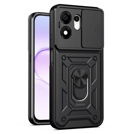 Deksel for Honor 600 Smart, Techsuit, CamShield, Svart