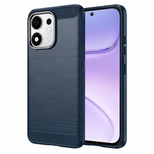 Deksel til Honor 600 Smart, Techsuit, Karbon, Blå
