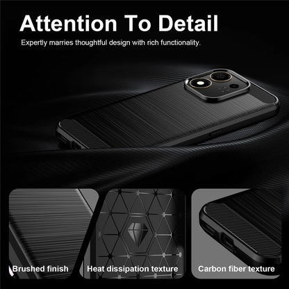 Deksel til Honor 600 Smart, Techsuit, Karbon, Svart