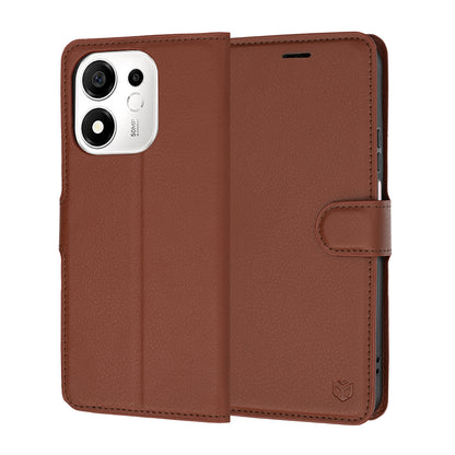 Deksel til Honor 600 Smart, Techsuit, Leather Folio, Brun