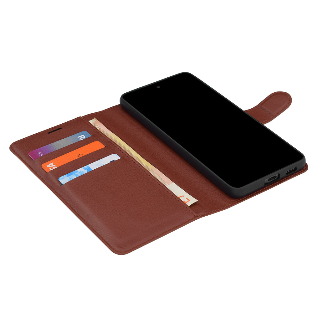 Deksel til Honor 600 Smart, Techsuit, Leather Folio, Brun