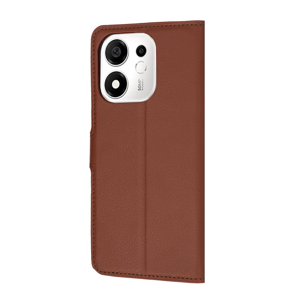 Deksel til Honor 600 Smart, Techsuit, Leather Folio, Brun