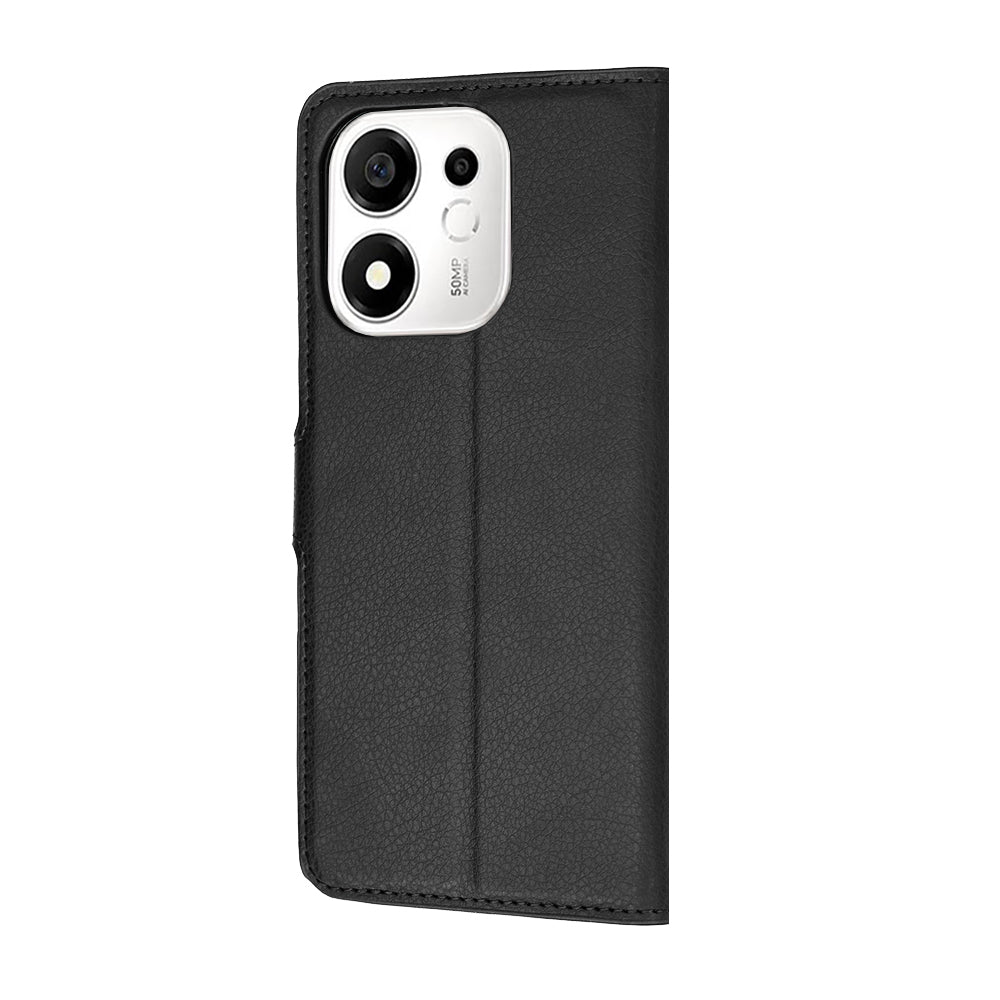 Deksel for Honor 600 Smart, Techsuit, Leather Folio, Svart