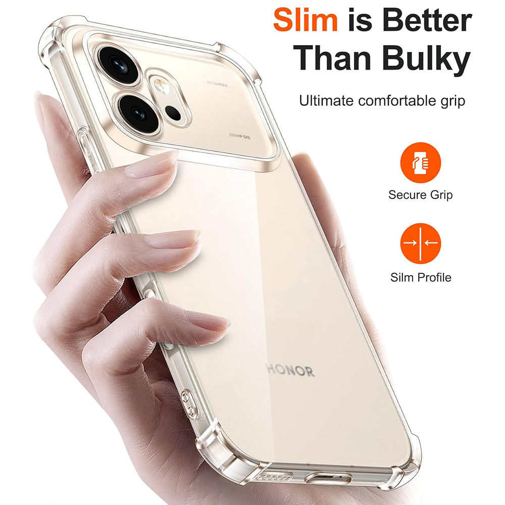 Deksel for Honor 600, Techsuit, Shockproof Clear, Gjennomsiktig