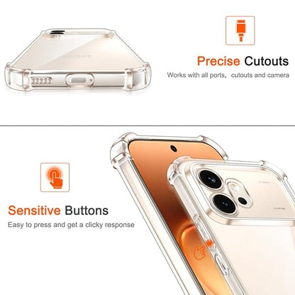 Deksel for Honor 600, Techsuit, Shockproof Clear, Gjennomsiktig