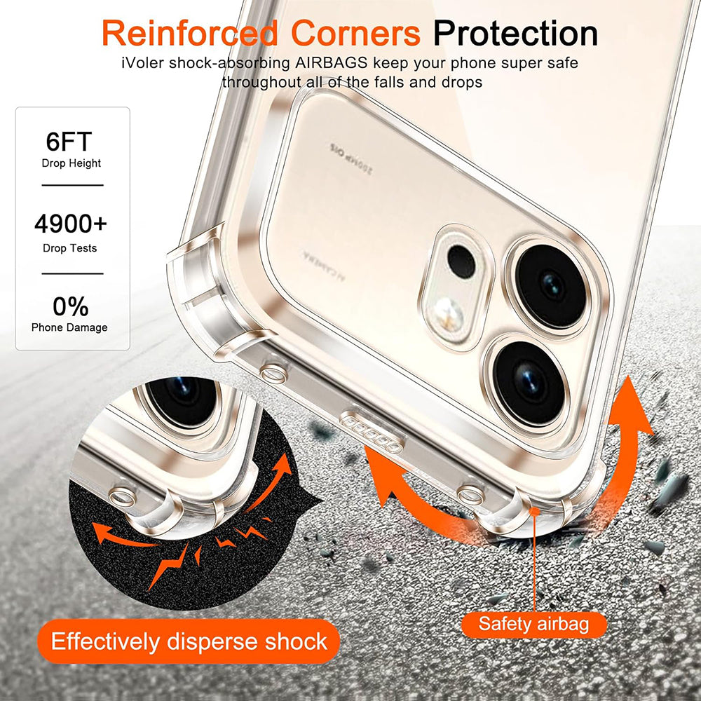 Deksel for Honor 600, Techsuit, Shockproof Clear, Gjennomsiktig