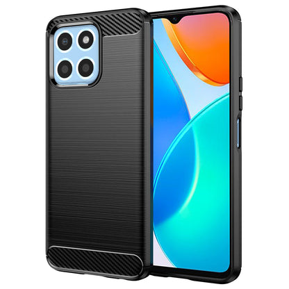Deksel til Honor 70 Lite / X6 / X8 5G, Techsuit, Karbon, Svart