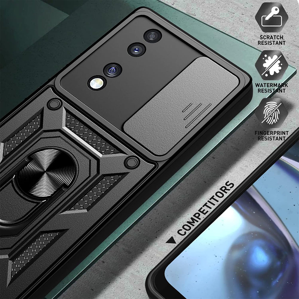 Deksel til Honor 70, Techsuit, CamShield, Svart