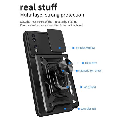 Deksel til Honor 70, Techsuit, CamShield, Svart