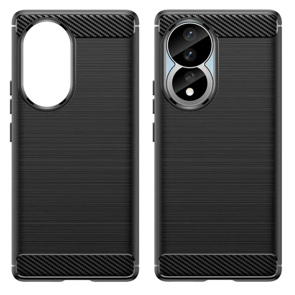 Deksel for Honor 90 / 80, Techsuit, Karbon, Svart