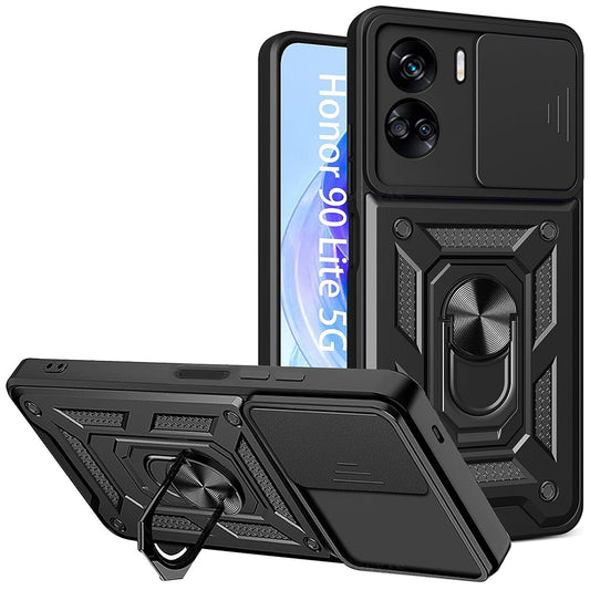 Deksel til Honor 90 Lite, Techsuit, CamShield, Svart